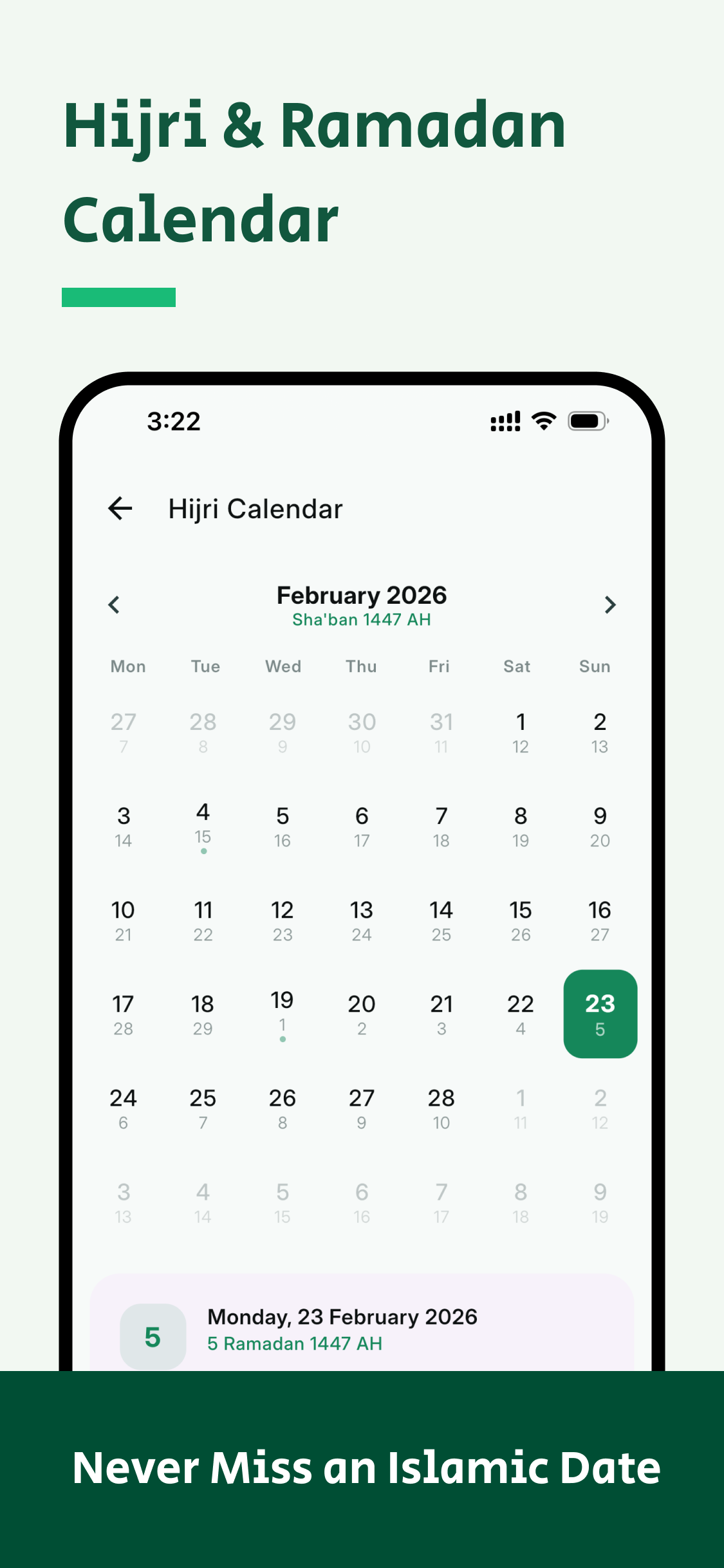 Hijri calendar